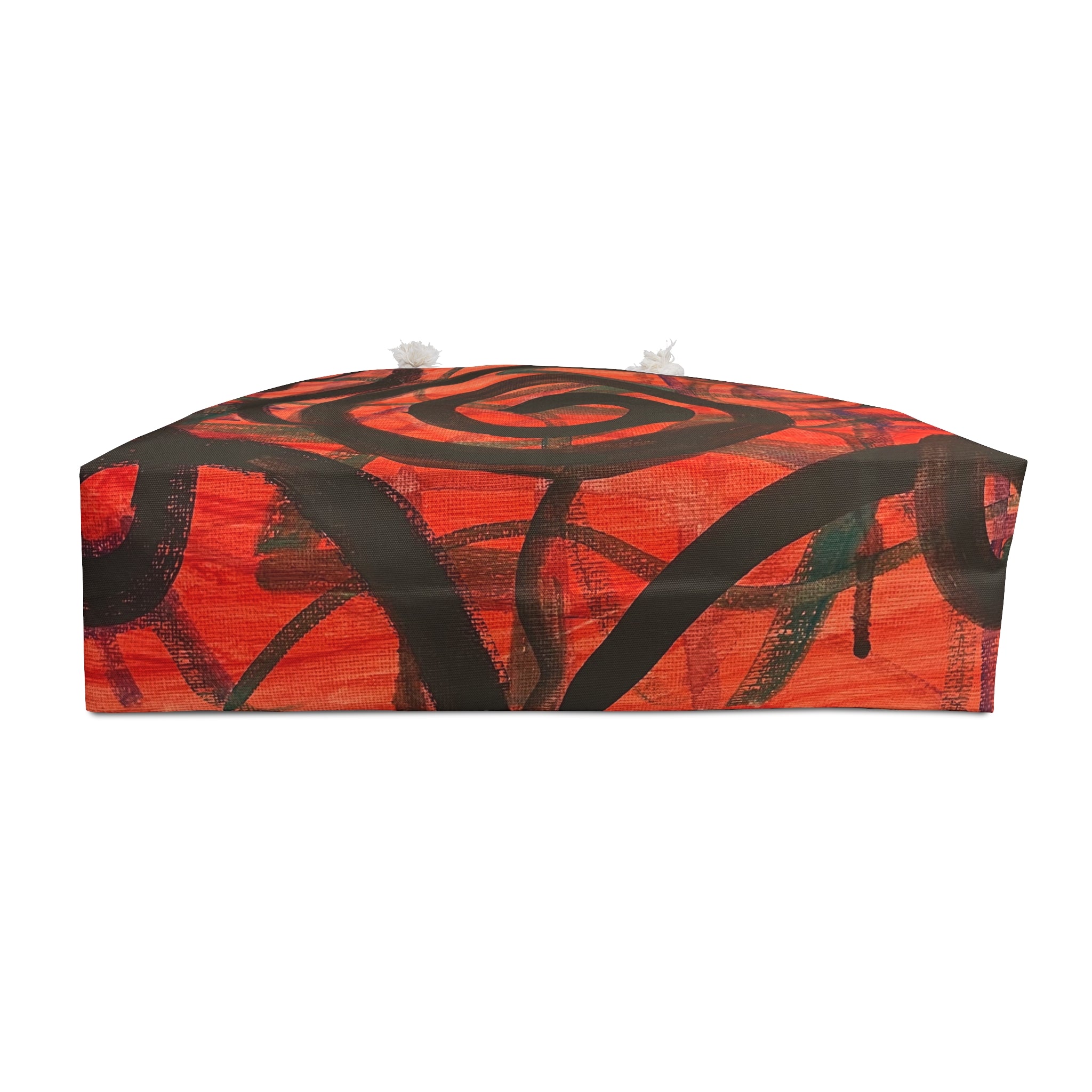 Abstract Red Spiral Weekender Bag