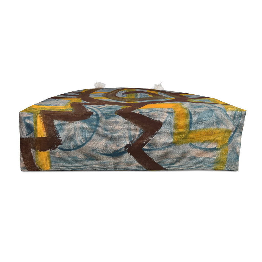 Abstract Spiral Weekender Bag - Boho Travel Tote