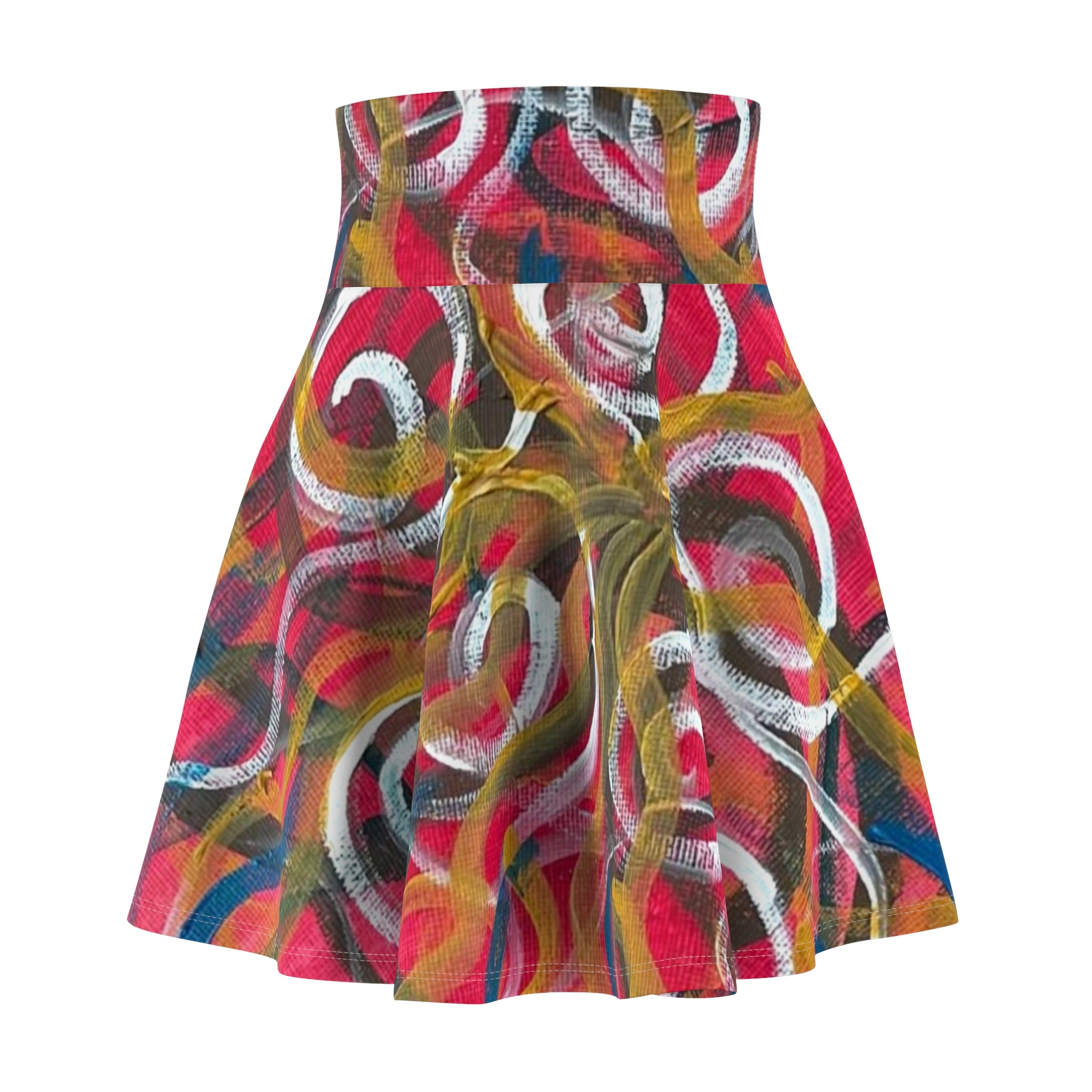 Abstract Graffiti Swirl Skater Skirt
