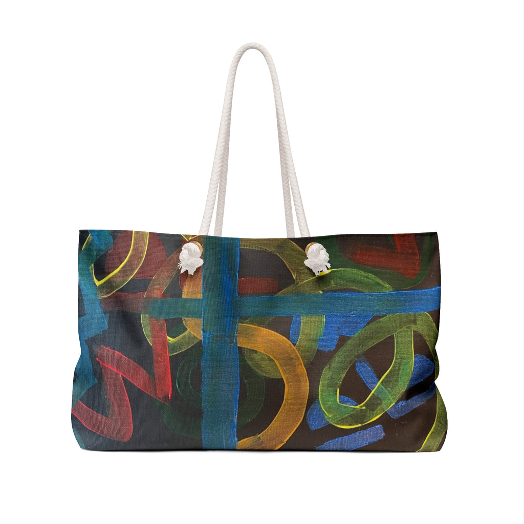 Weekender Bag — Colorful Abstract Graffiti Travel Tote