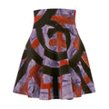 Abstract Graffiti Skater Skirt — Purple & Red Urban Art Print