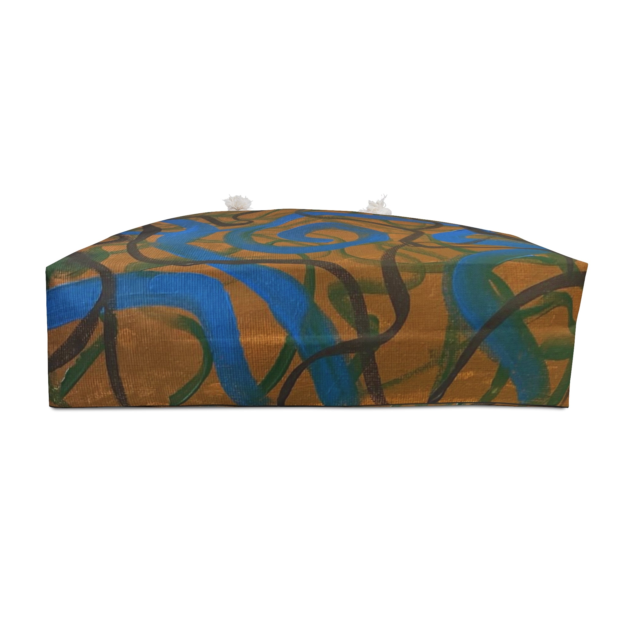 Abstract Blue Swirl Weekender Bag