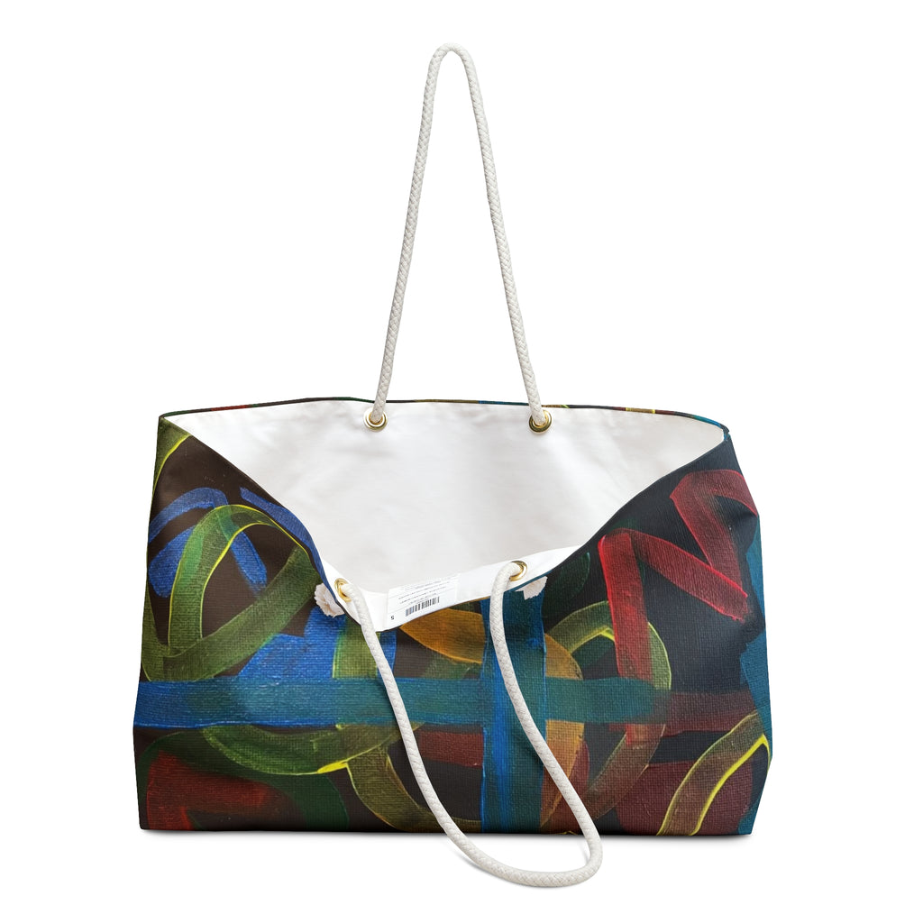 Weekender Bag — Colorful Abstract Graffiti Travel Tote