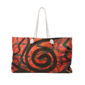 Abstract Red Spiral Weekender Bag