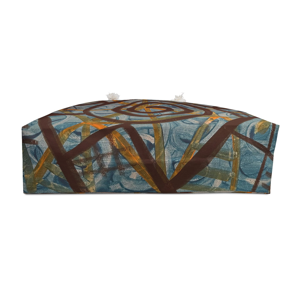 Abstract Spiral Weekender Bag — Artistic Travel Duffle