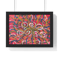 Abstract Swirl Horizontal Framed Poster — Colorful Modern Wall Art
